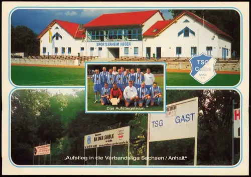 Calbe (Saale) Fussball Stadion Sportanlage Heger Aufstiegsmannschaft MB 2002