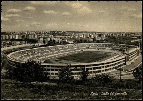 Cartoline Rom Roma Stadio dei Centomila - Stadion 1968