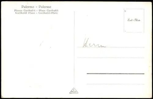 Palermo Palermo (Palermu) Piazza Garibaldi - Place Garibaldi 1932