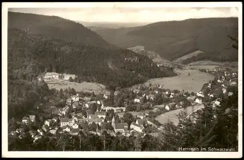 Ansichtskarte Bad Herrenalb Totale 1938