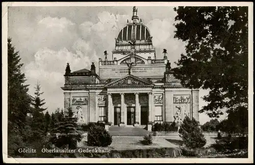Görlitz Zgorzelec Oberlausitzer Gedenkhalle/Ruhmeshalle/Miejski Dom Kultury 1941