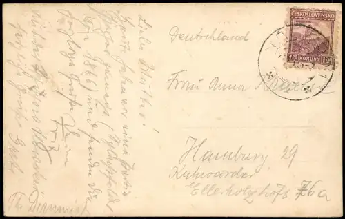 Postcard Nachod Náchod Blick auf Gebäude 1920