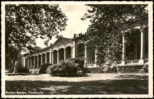 Ansichtskarte Baden-Baden Partie a.d. Trinkhalle 1937