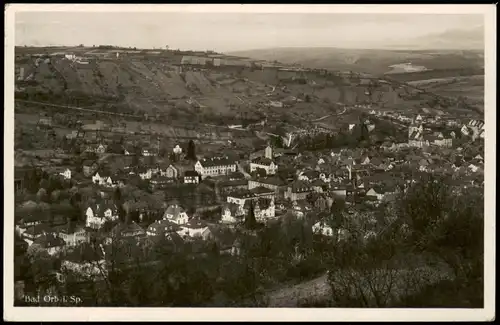 Ansichtskarte Bad Orb Panorama-Ansicht 1937