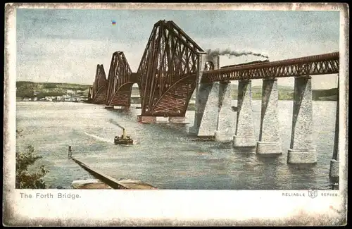 Ansichtskarte  The Forth Bridge (USA); Brücke in Amerika 1910