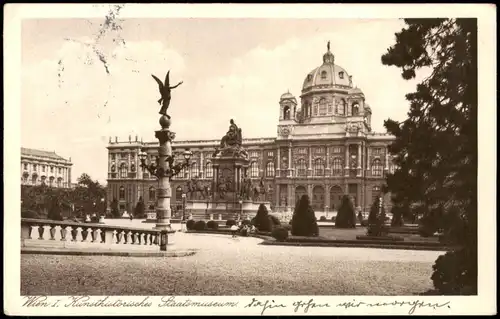 Ansichtskarte Wien Partie am Kunsthistorisches Museum 1927