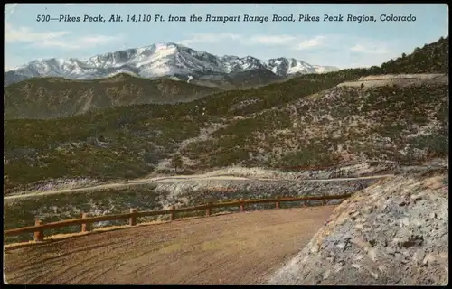 Colorado Ansichten Allgemein Pikes Peak  Colorado USA America 1930