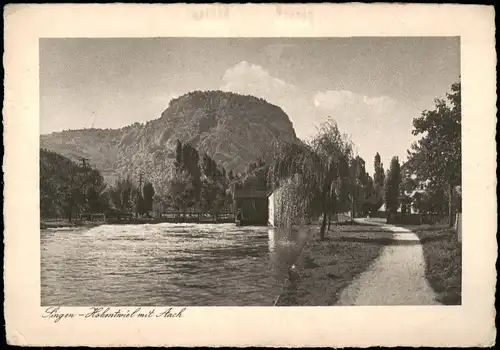 Singen (Hohentwiel) Fluss Partie, Ach, künstlerische Darstellung 1930