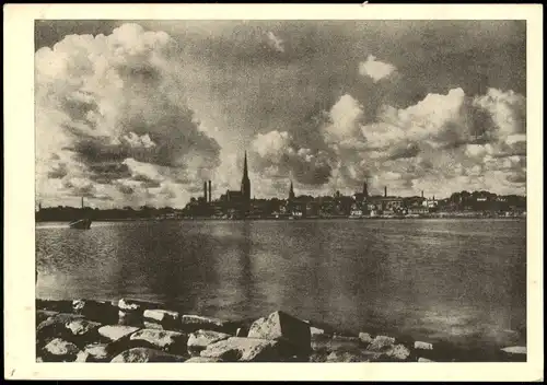 Reval Tallinn (Ревель) Vaade pealinnale merelt, Panorama Stadt Ansicht 1950