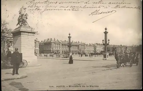 CPA Paris Ministere de la Marine (Marine Ministerium) 1902