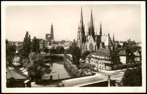 Straßburg Strasbourg Garnisonskirche 1943 2. WK als Feldpost (an FP-Nr. 06613)