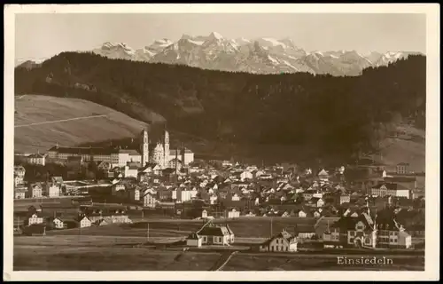 Ansichtskarte Einsiedeln Panorama-Ansicht 1928
