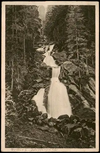 Triberg im Schwarzwald Kaskaden-Wasserfall 1922   (Bahnpoststempel Z. 1413)