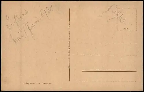 Ansichtskarte Bad Wimpfen Teilansicht Wimpfen am Berg 1924