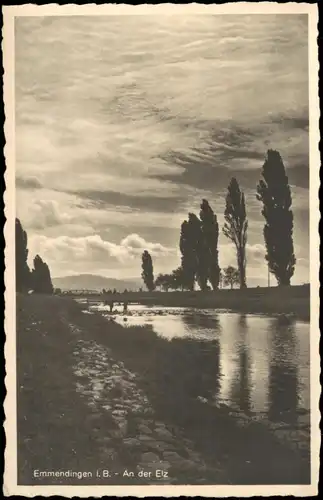 Ansichtskarte Emmendingen Partie an der Elz (Fluss) 1940