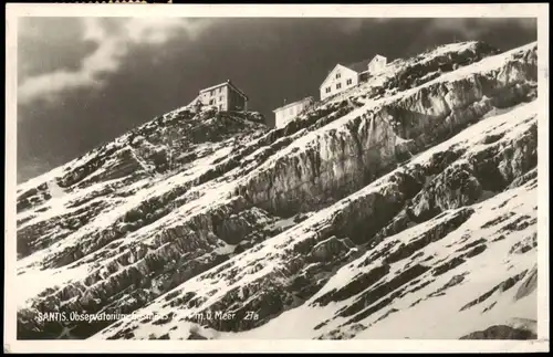 Schwende Säntis (Gipfel-Station) Schweizer Alpen 1931 GALLEN (nach Grötzingen)