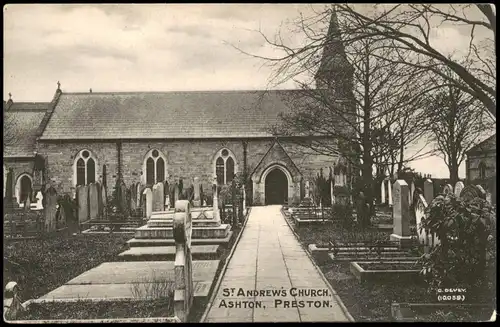Postcard Preston St. Andrew`s Church (Kirche) 1910