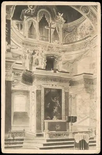 Ansichtskarte Eisenberg  Innen Schlosskirche 1916 Stempel  (nach Gera-Reuss)