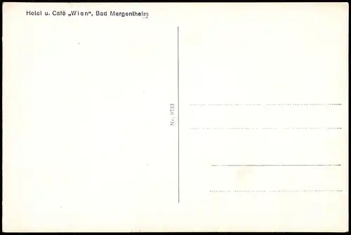 Bad Mergentheim Ortspartie am Hotel u. Café WIEN, Apotheke, Marktplatz 1940