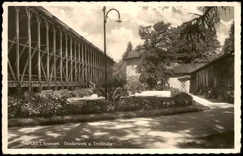 Ansichtskarte Bad Orb Gradierwerk mit Trinkhalle 1937