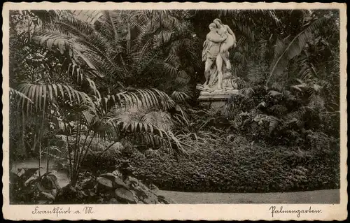 Frankfurt am Main Palmengarten Partie im Garten (Pflanzen Botanik) 1930