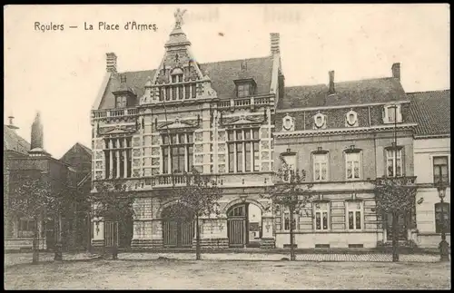 Postkaart Roeselare Roulers La Place d' Armes 1910