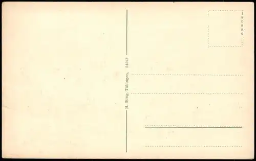 Ansichtskarte Hechingen Blick zur Burg Hohenzollern 1920