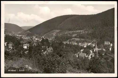 Ansichtskarte Bad Wildbad Panorama-Ansicht Schwarzwald 1940