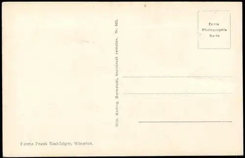 Ansichtskarte Bad Wimpfen Arkaden Neckarseite 1930