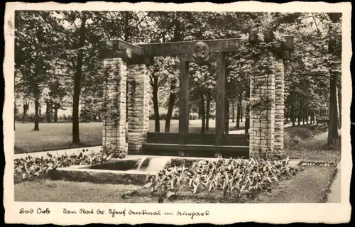 Ansichtskarte Bad Orb Kurpark 1937