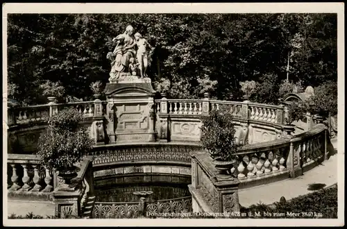 Ansichtskarte Donaueschingen Donauquelle Quelle Fluss Donau 1937