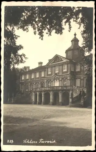Ansichtskarte Baden-Baden Schloss Favorite, Fotokarte 1939