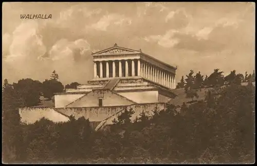 Ansichtskarte Donaustauf Walhalla (Donau-Region) 1920