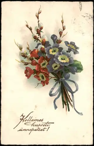 Ansichtskarte  Fauna Pflanzen Künstlerkarten Blumen 1931     Stempel BUDAPEST