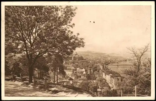 Postcard Budapest Panorama-Ansicht vom Gellert Berg aus 1933