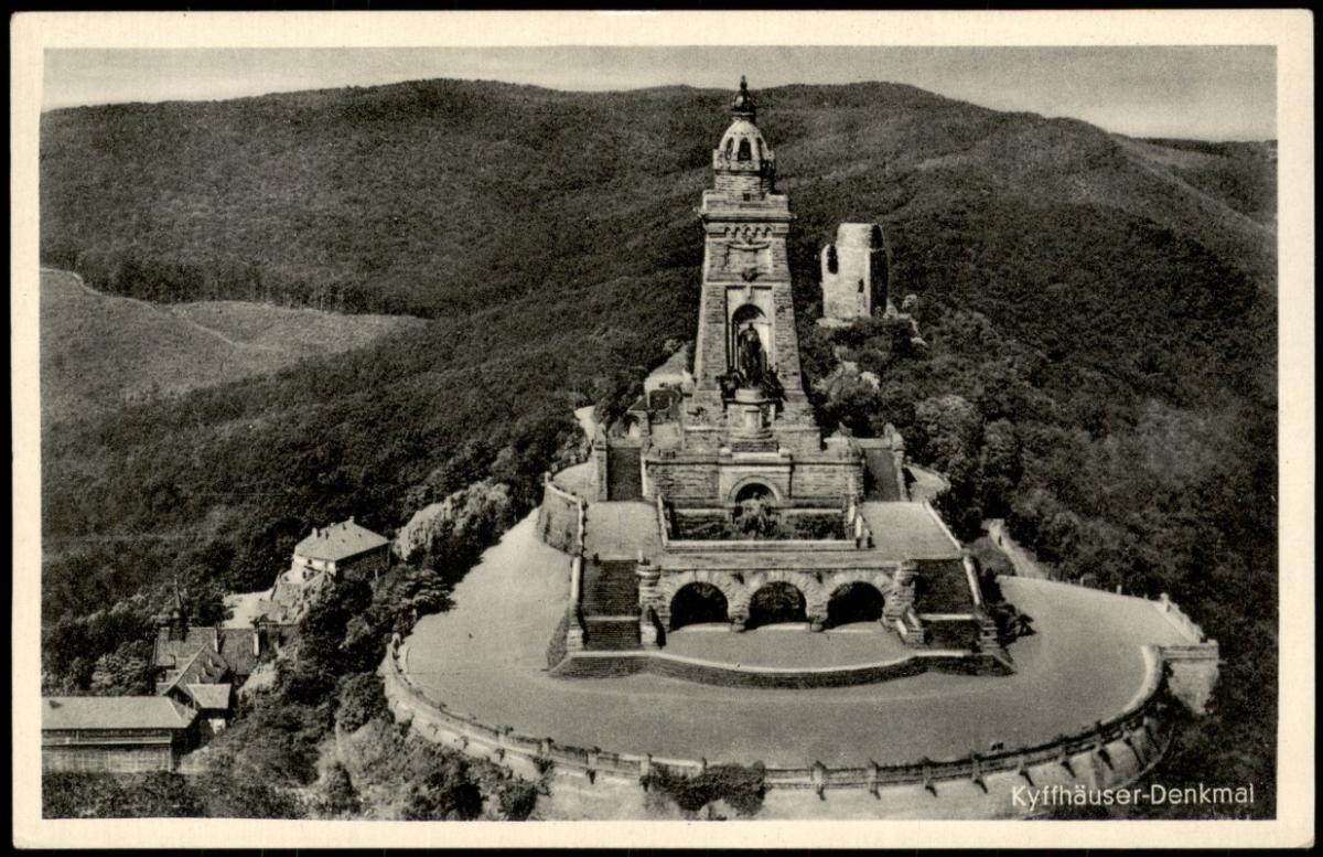 Kelbra Kyffhäuser Kyffhäuser Barbarossa Denkmal Aus Der Vogelschau