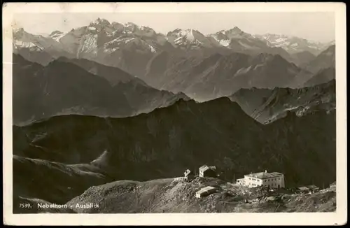 Oberstdorf (Allgäu) Blick v. Nebelhorn auf Mädelegabel u. Biberkopf 1934