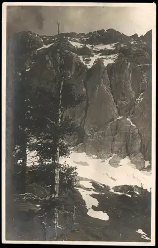 Ansichtskarte Absam kl. Bettelwurf Nordwand 1921  gel. Marke Deutsch-Österreich
