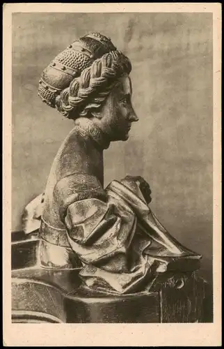 Ansichtskarte Ulm a. d. Donau Münster in Ulm Sibylle vom Chorgestühl 1930