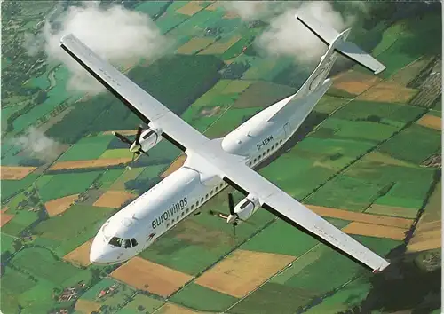 Ansichtskarte  ATR 72-210 der eurowings Flugwesen - Flugzeuge 1977