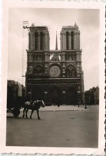 Foto Paris Kathedrale Notre-Dame eingerüstet 1941 Foto
