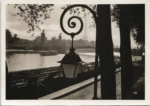 Sammelkarte Paris Eiffelturm/Tour Eiffel - Seine Besetzung 1941 Privatfoto