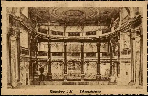 Ansichtskarte Rheinsberg Schauspielhaus - Innen 1928