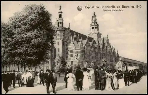Brüssel Bruxelles Exposition de Bruxelles Ausstellung Pavillon Hollandaise 1910