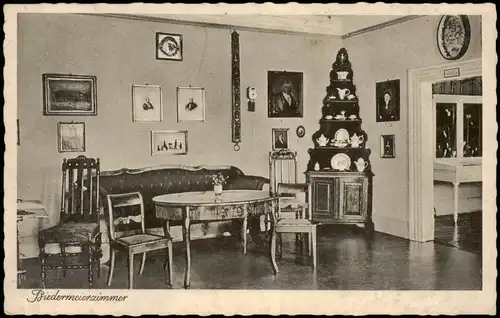 Ansichtskarte Clausthal-Zellerfeld Oberharzer Museum, Biedermeier Zimmer 1927