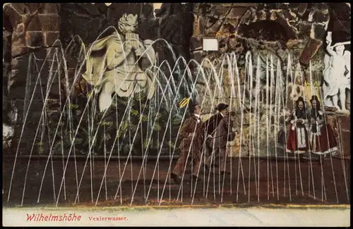 Ansichtskarte Bad Wilhelmshöhe-Kassel Cassel Wilhelmshöhe Vexierwasser. 1916
