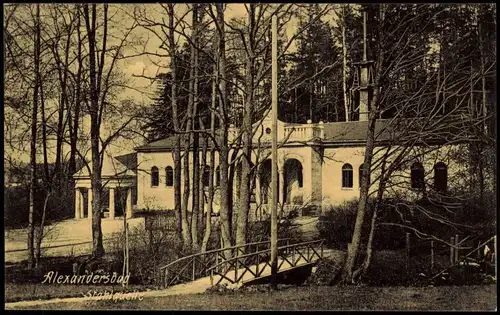 Ansichtskarte Bad Alexandersbad Partie an der Stahlquelle 1909
