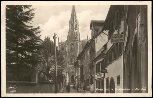 Konstanz Straßen Ansicht, Haus Jos. Schuler Hafnermeister, Münster 1926