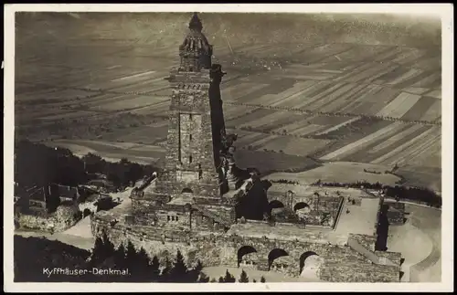 Kelbra (Kyffhäuser) Luftbilder Fliegeraufnahme Denkmal Felder 1933
