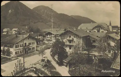 Ansichtskarte Ruhpolding Straßenpartie 1923